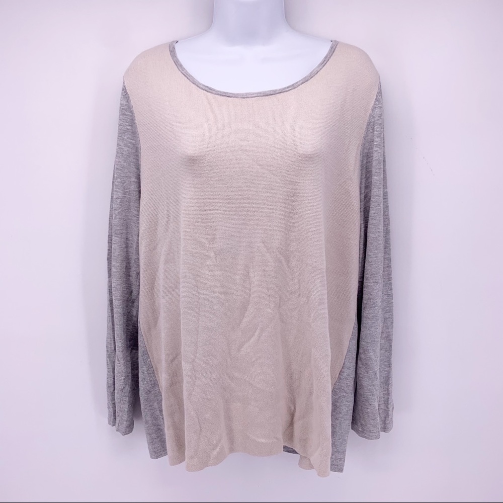 Max Mara Weekend Two Toned Zipped Back Sweater Size XXL